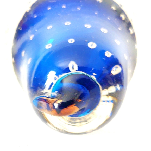 Vintage Hand-Blown Art Glass Pear Paperweight - Picture 7 of 8